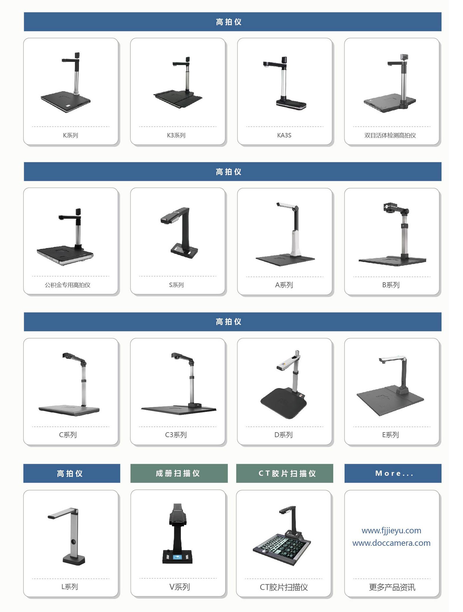 捷宇科技產品全家福