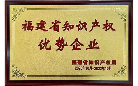 福建省知識產(chǎn)權(quán)優(yōu)勢企業(yè)
